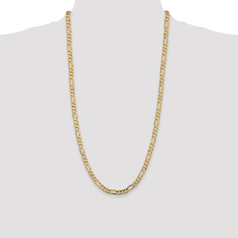 Concave Open Figaro with Lobster Clasp Chain - WBC