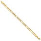 Concave Open Figaro with Lobster Clasp Bracelet - WBC