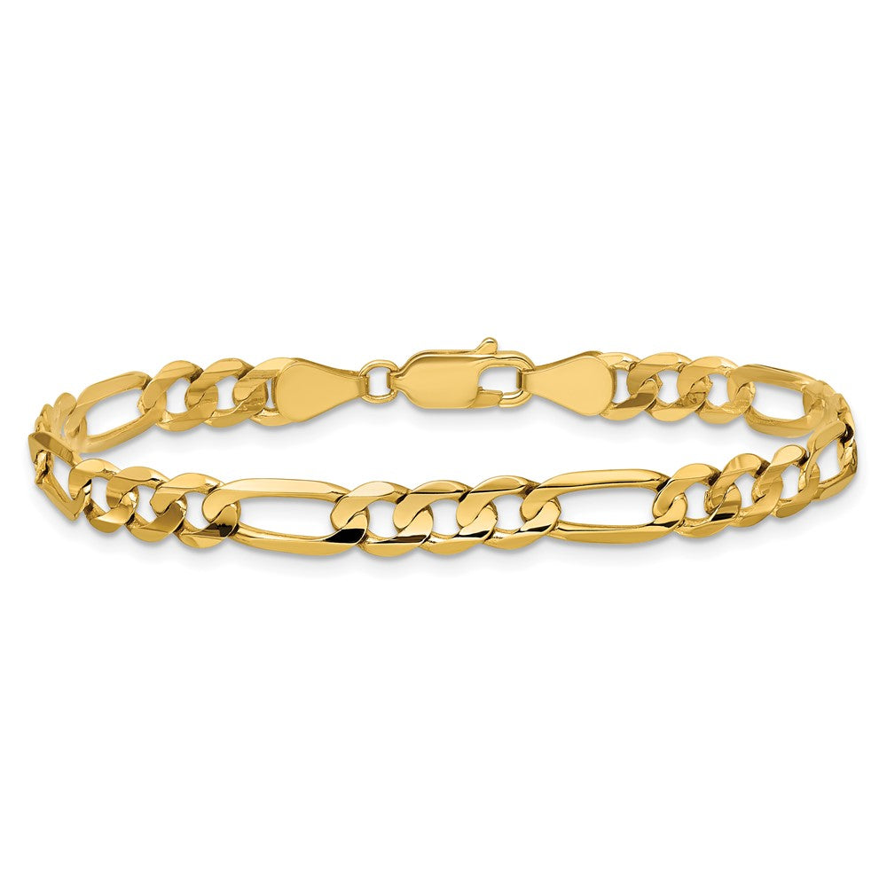 Concave Open Figaro with Lobster Clasp Chain - WBC