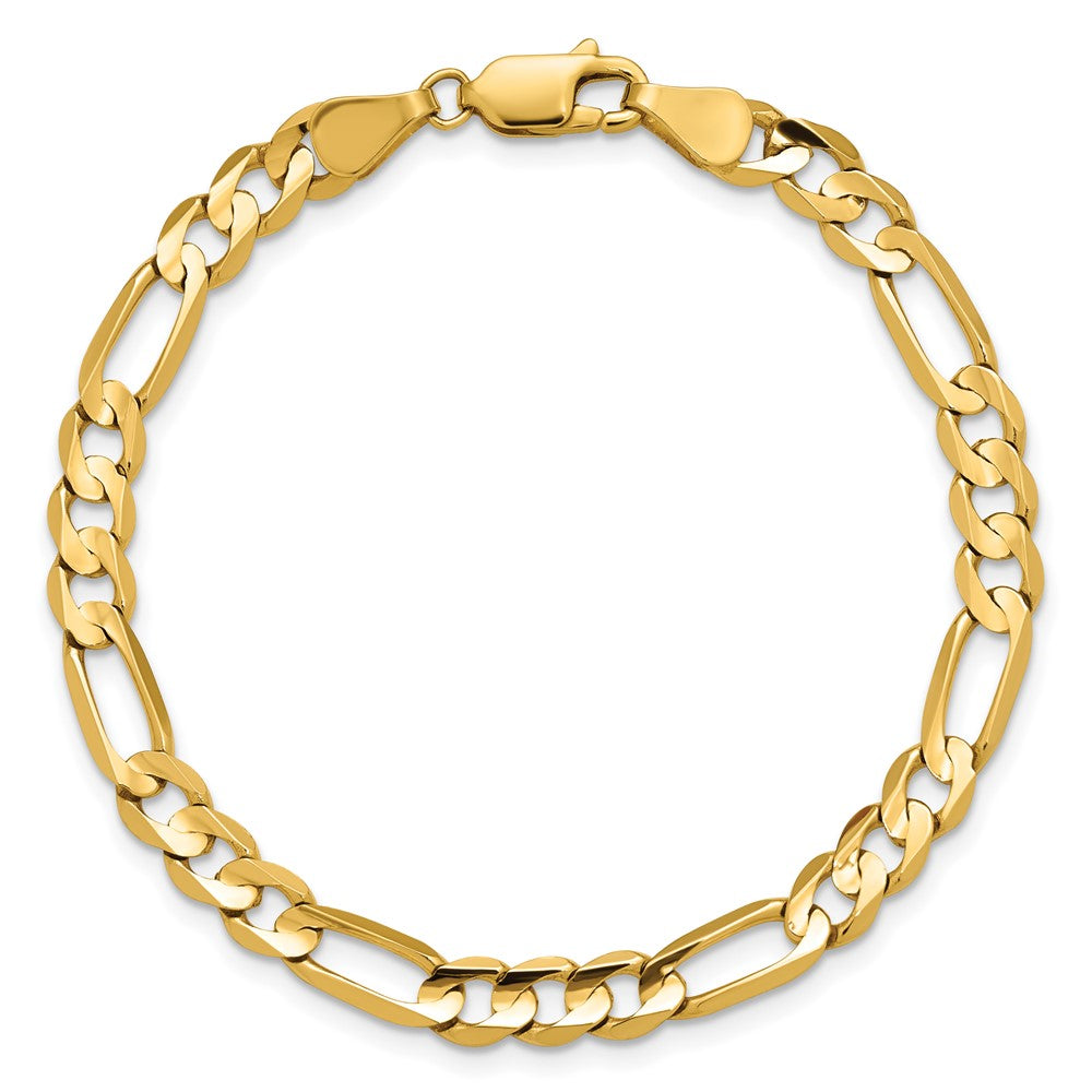 Concave Open Figaro with Lobster Clasp Bracelet - WBC
