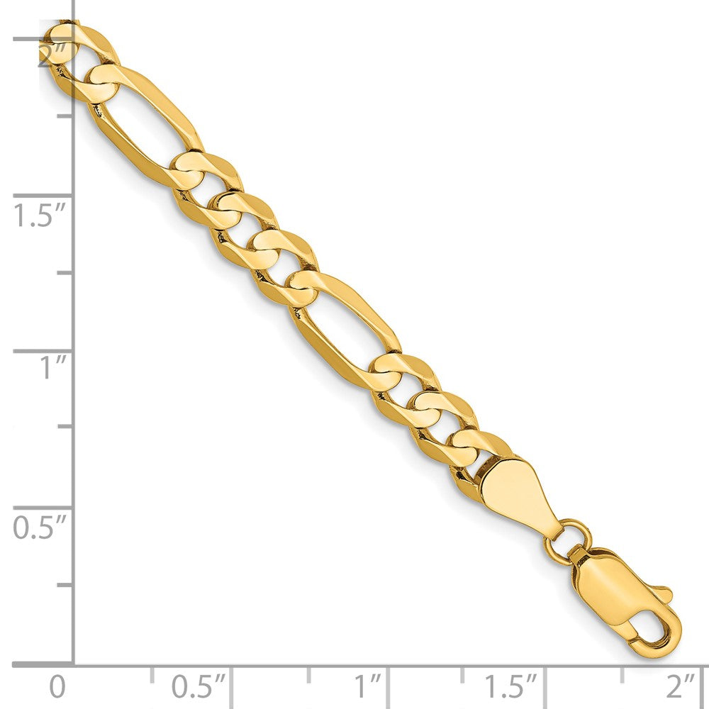Concave Open Figaro with Lobster Clasp Bracelet - WBC