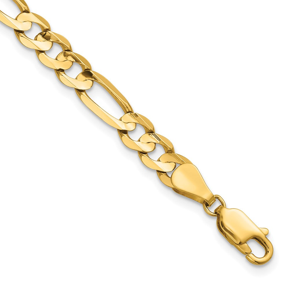 Concave Open Figaro with Lobster Clasp Bracelet - WBC