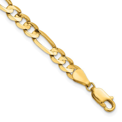Concave Open Figaro with Lobster Clasp Chain - WBC