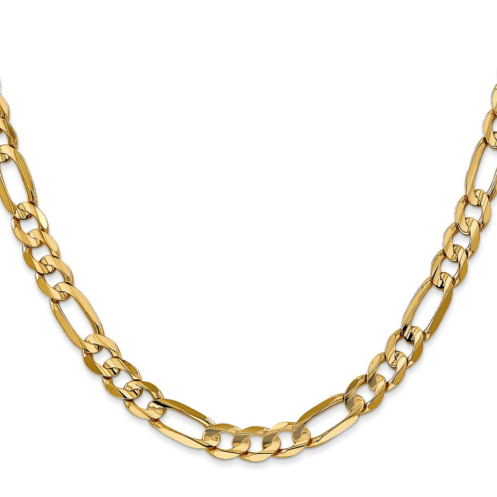 Concave Open Figaro with Lobster Clasp Chain - WBC