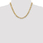 Concave Open Figaro with Lobster Clasp Chain - WBC