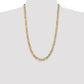 Concave Open Figaro with Lobster Clasp Chain - WBC