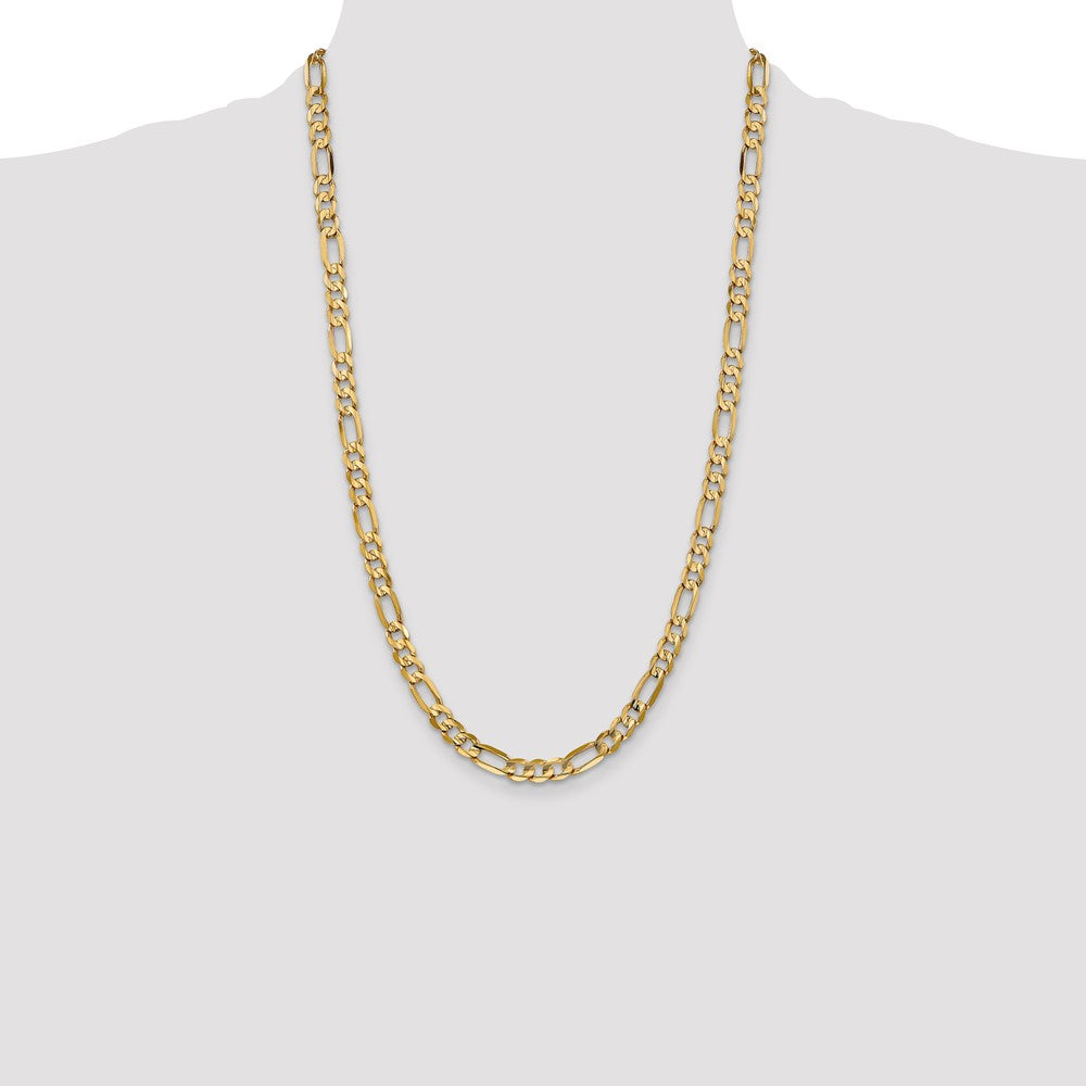 Concave Open Figaro with Lobster Clasp Chain - WBC