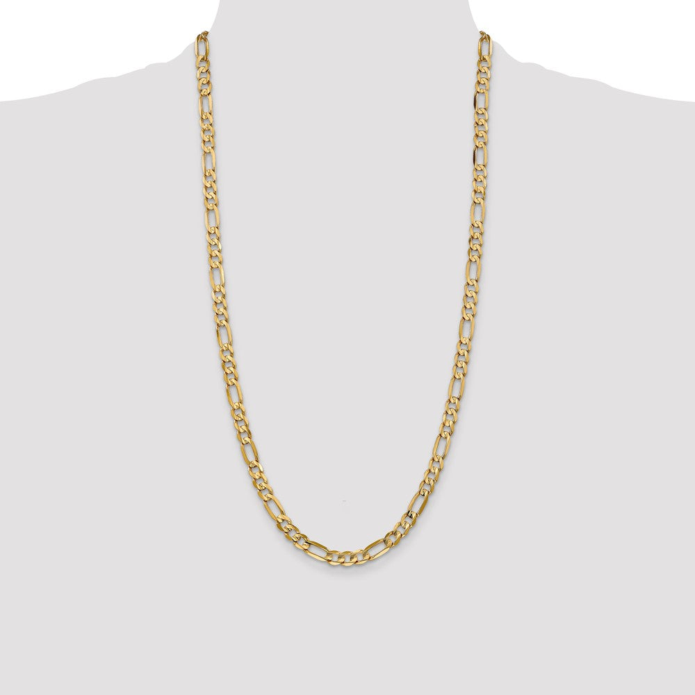 Concave Open Figaro with Lobster Clasp Chain - WBC