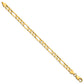Concave Open Figaro with Lobster Clasp Chain - WBC