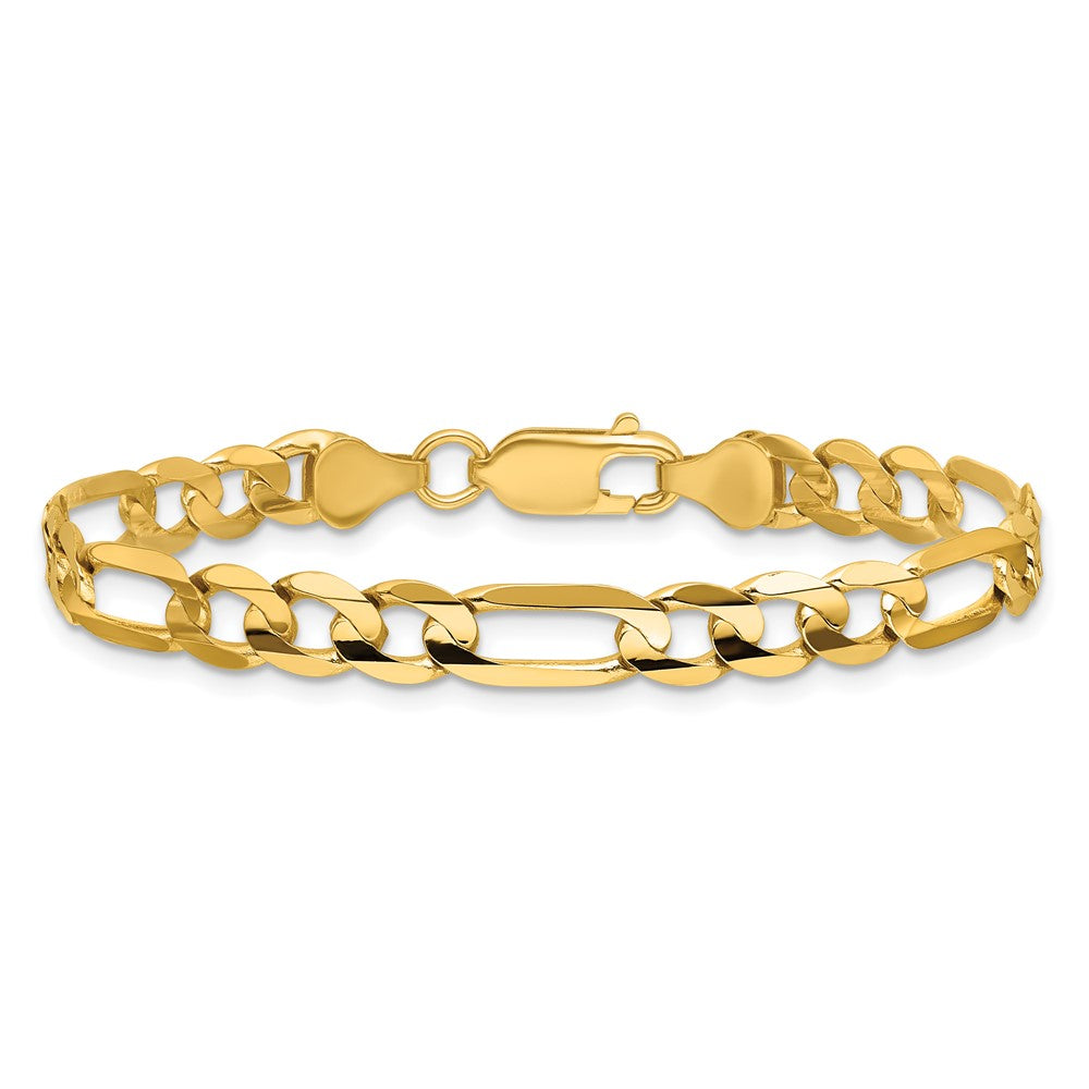 Concave Open Figaro with Lobster Clasp Bracelet - WBC