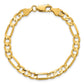 Concave Open Figaro with Lobster Clasp Bracelet - WBC