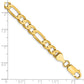 Concave Open Figaro with Lobster Clasp Chain - WBC