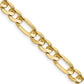 Concave Open Figaro with Lobster Clasp Chain - WBC