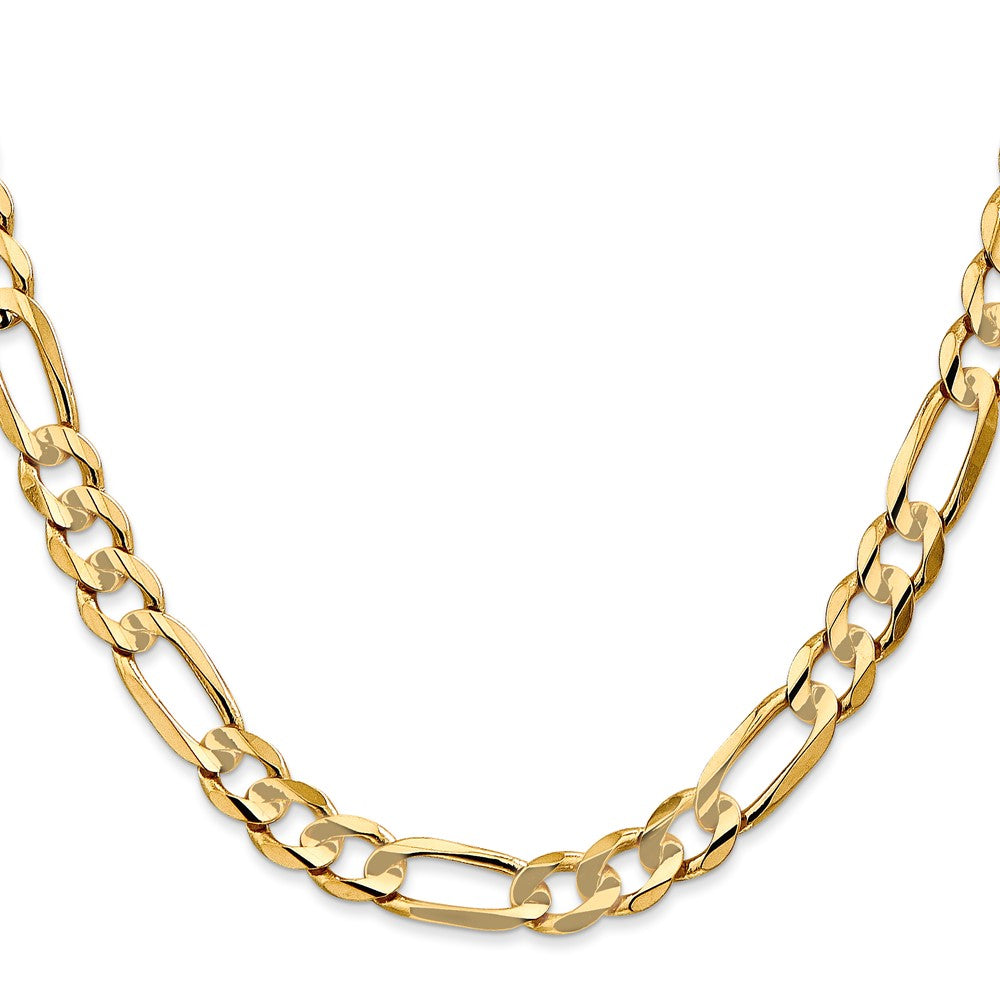 Concave Open Figaro with Lobster Clasp Chain - WBC