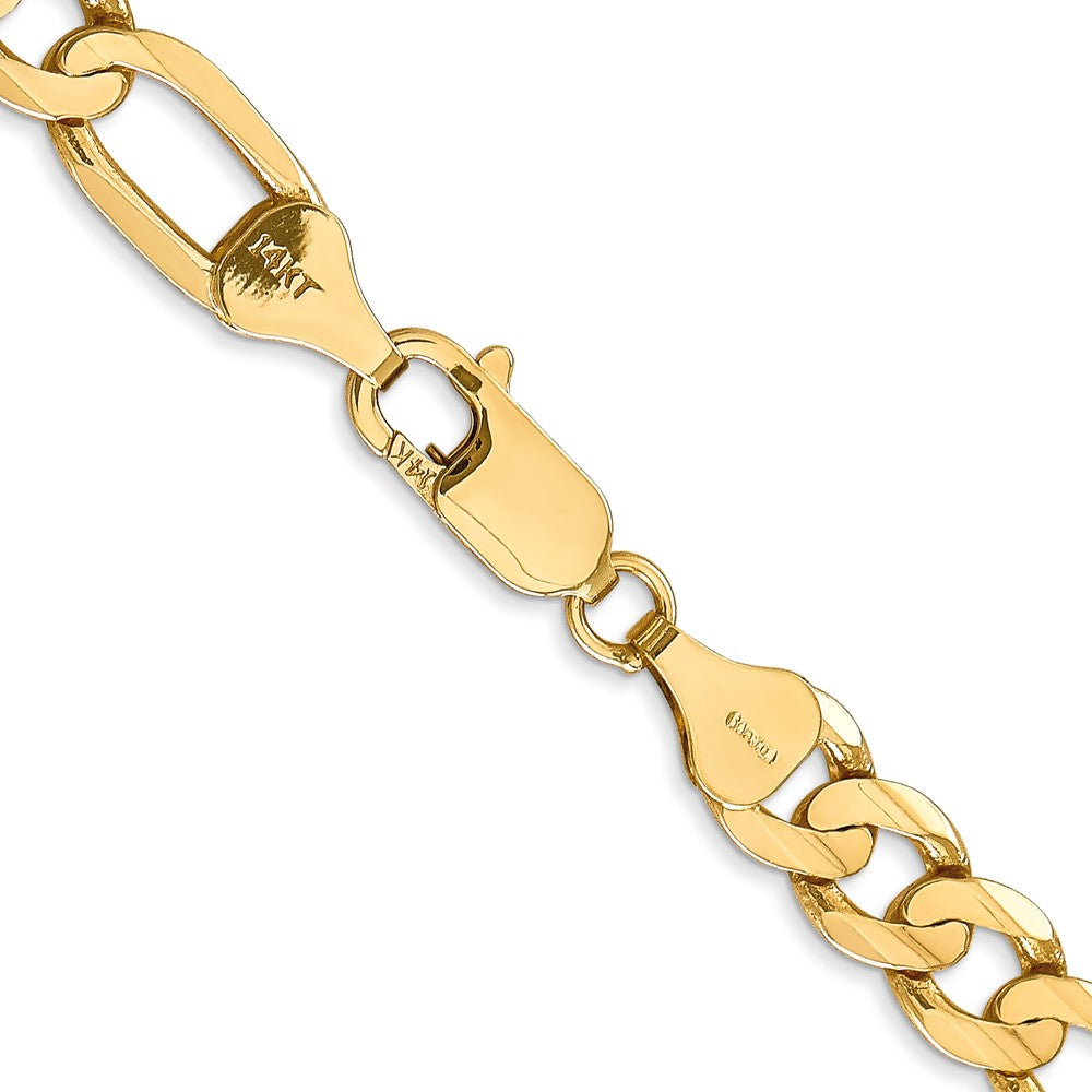 Concave Open Figaro with Lobster Clasp Chain - WBC