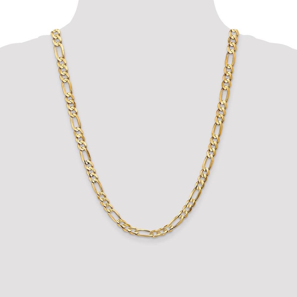Concave Open Figaro with Lobster Clasp Chain - WBC