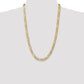Concave Open Figaro with Lobster Clasp Chain - WBC