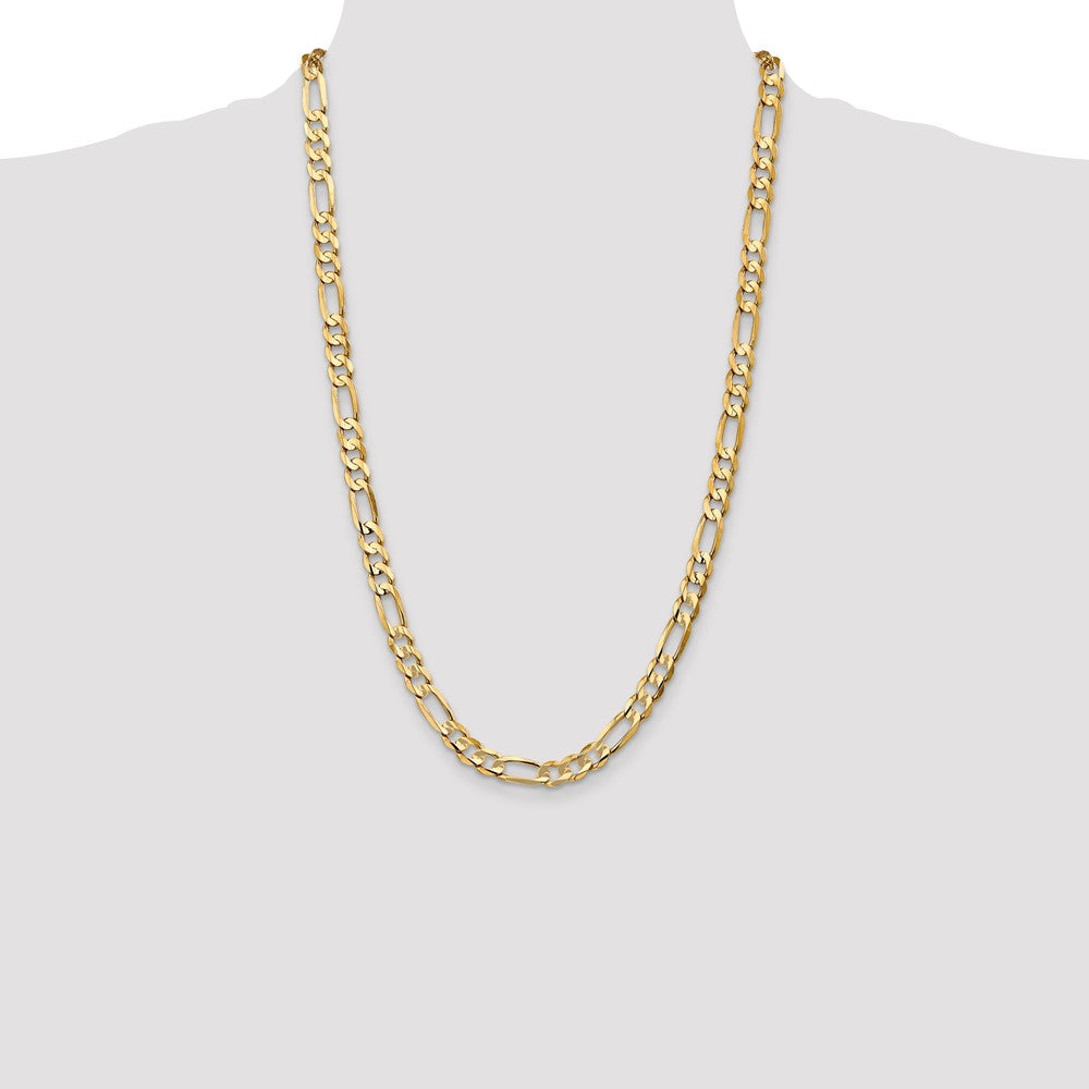 Concave Open Figaro with Lobster Clasp Chain - WBC