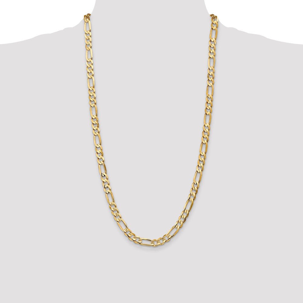 Concave Open Figaro with Lobster Clasp Chain - WBC