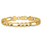 Concave Open Figaro with Lobster Clasp Bracelet - WBC
