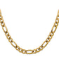 Concave Open Figaro with Lobster Clasp Chain - WBC
