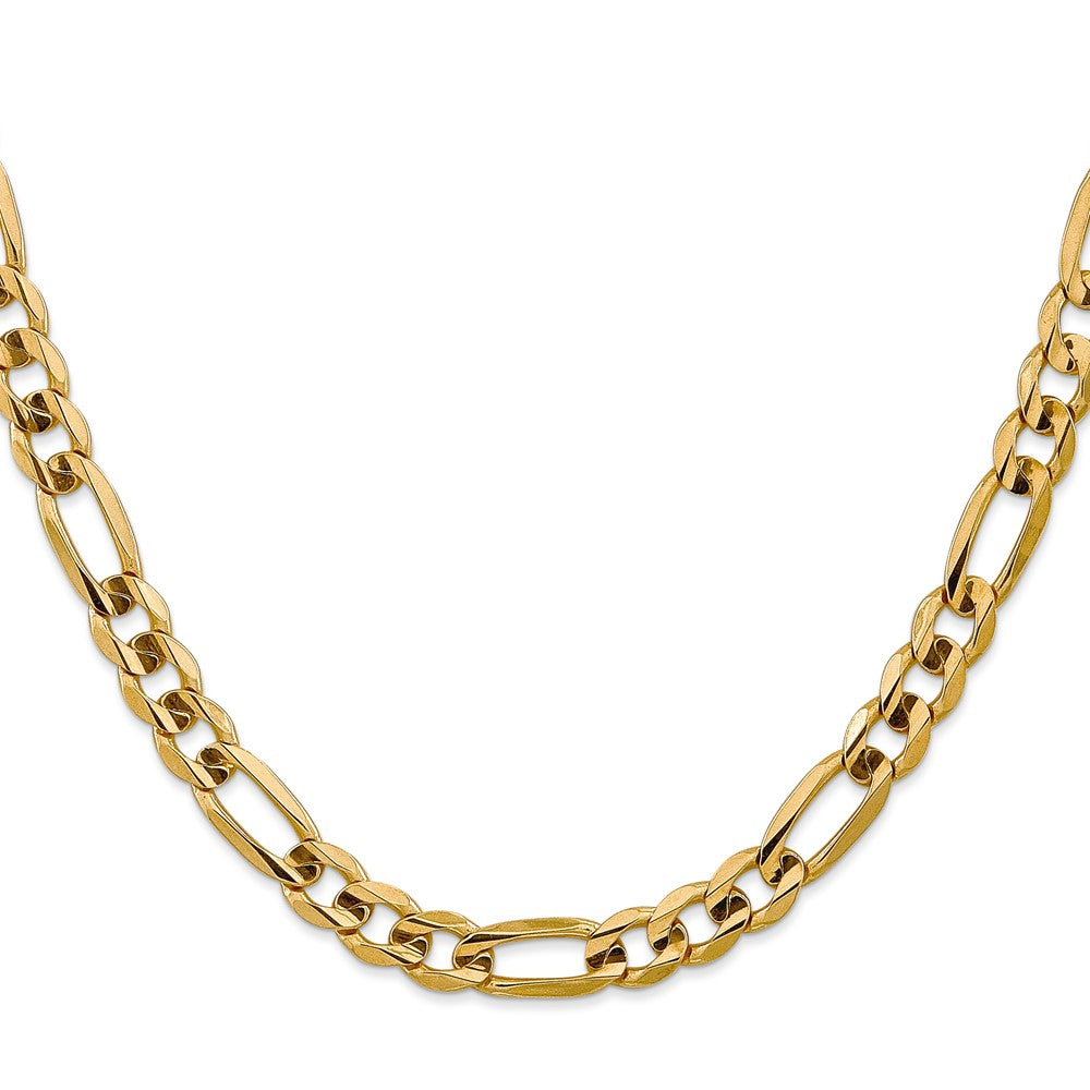 Concave Open Figaro with Lobster Clasp Chain - WBC