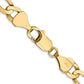 Concave Open Figaro with Lobster Clasp Chain - WBC