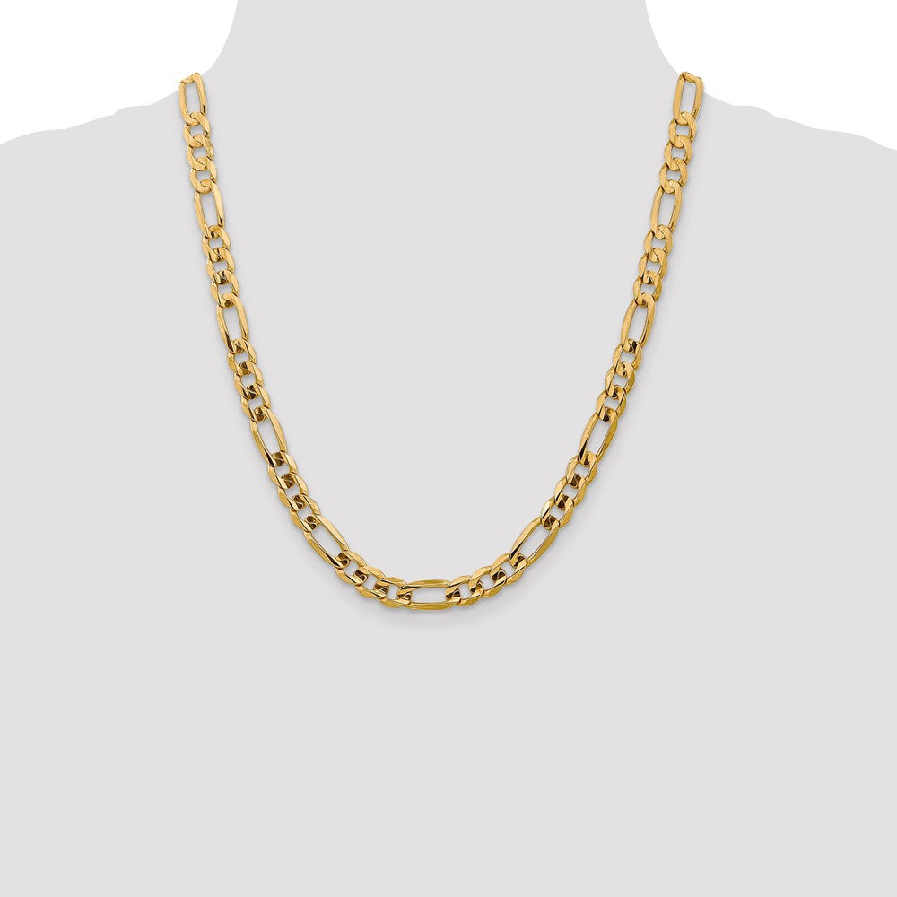Concave Open Figaro with Lobster Clasp Chain - WBC