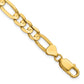 Concave Open Figaro with Lobster Clasp Chain - WBC