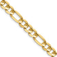 Concave Open Figaro with Lobster Clasp Chain - WBC