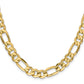 Concave Open Figaro with Lobster Clasp Chain - WBC