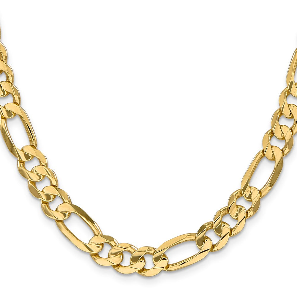 Concave Open Figaro with Lobster Clasp Chain - WBC