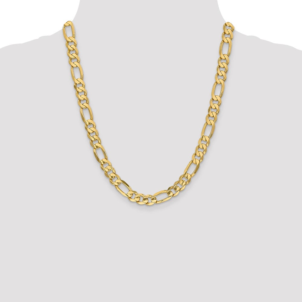Concave Open Figaro with Lobster Clasp Chain - WBC