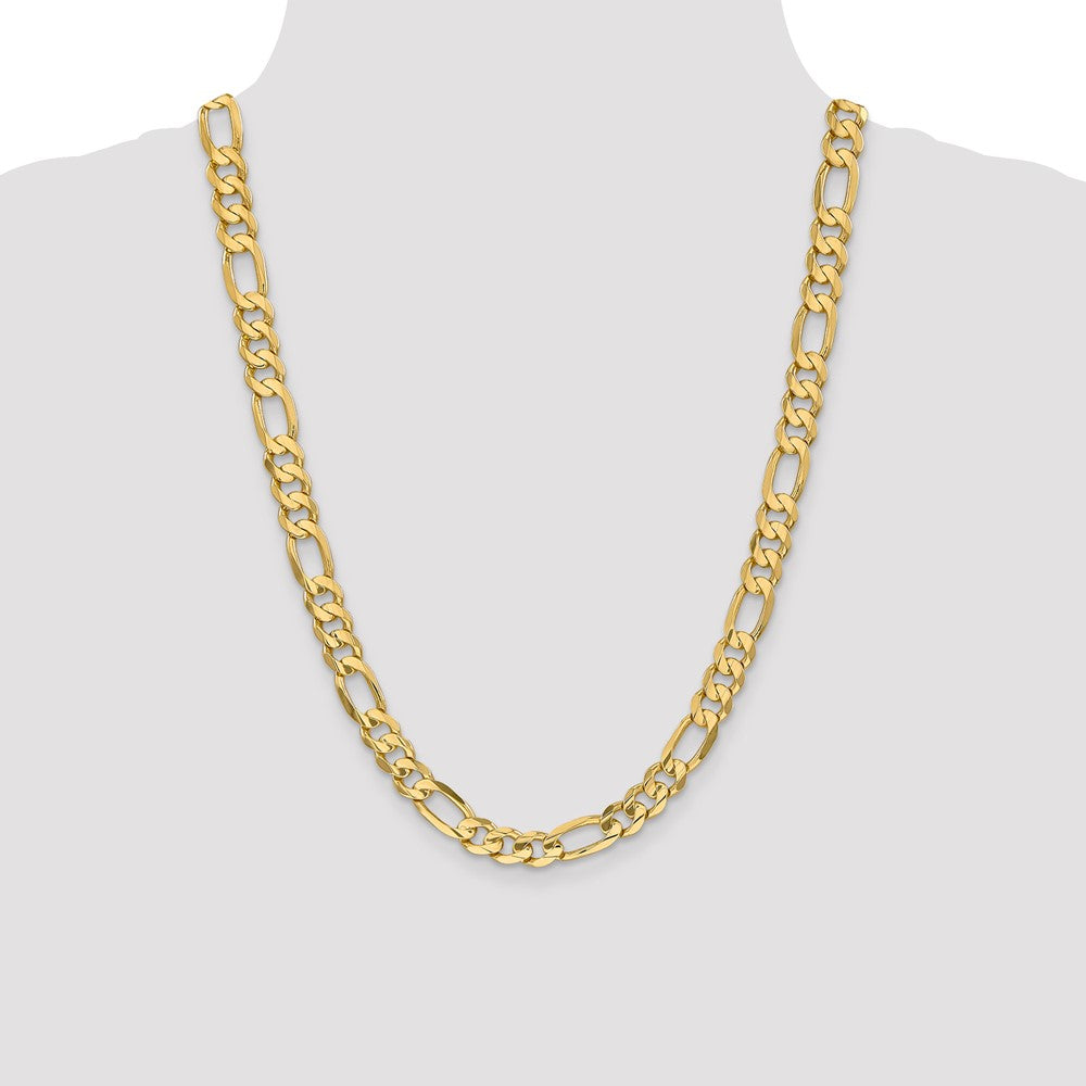 Concave Open Figaro with Lobster Clasp Chain - WBC