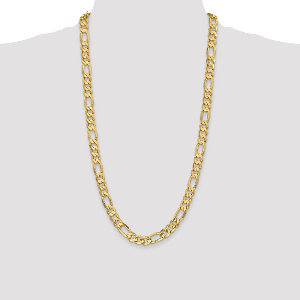 Concave Open Figaro with Lobster Clasp Chain - WBC