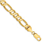 Concave Open Figaro with Lobster Clasp Chain - WBC