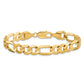 Concave Open Figaro with Lobster Clasp Bracelet - WBC