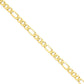 Concave Open Figaro with Lobster Clasp Bracelet - WBC