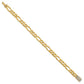 Hand-polished Figaro Link 1.75 carat Diamond Clasp Bracelet - WBC