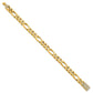 Hand-polished Figaro Link 1.65 carat Diamond Clasp Bracelet - WBC