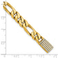Hand-polished Figaro Link 1.65 carat Diamond Clasp Bracelet - WBC