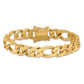 Hand Polished Figaro Link with Box Catch Clasp Bracelet - WBC