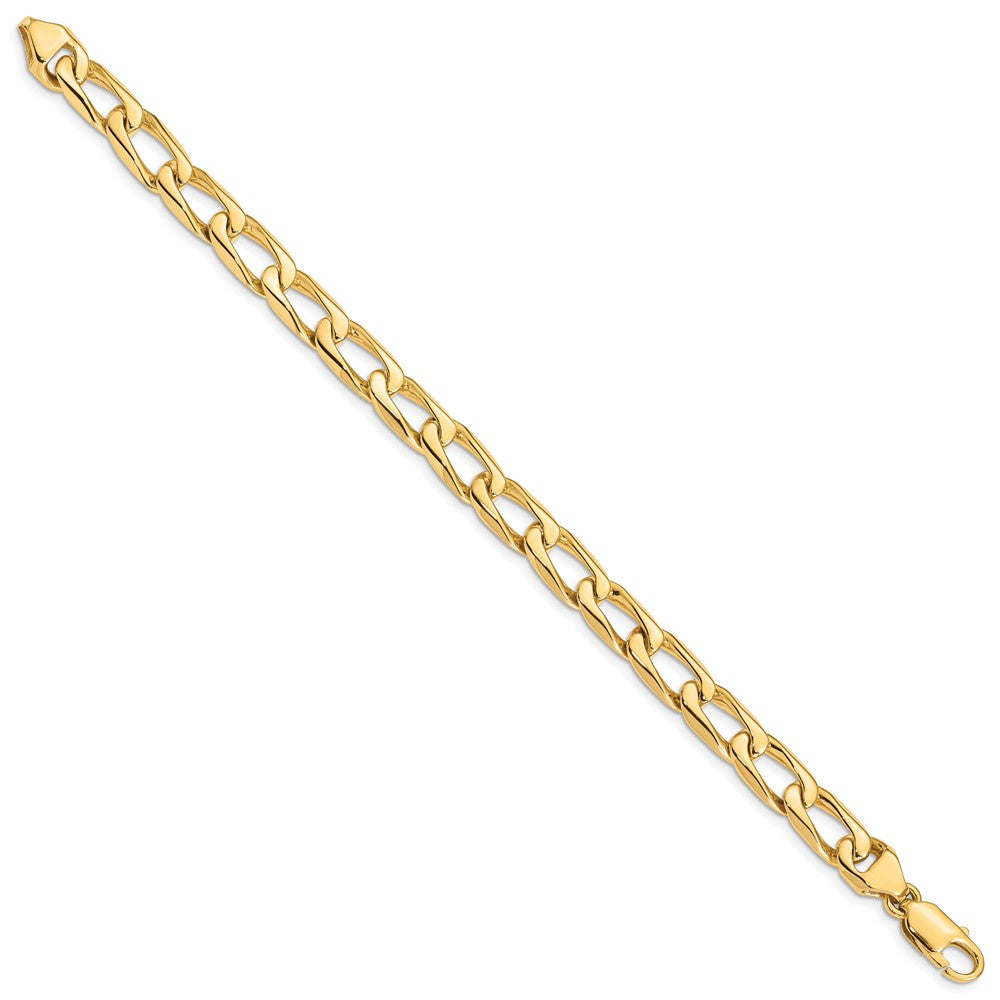 Hand Polished Fancy Open Link with Lobster Clasp Bracelet - WBC