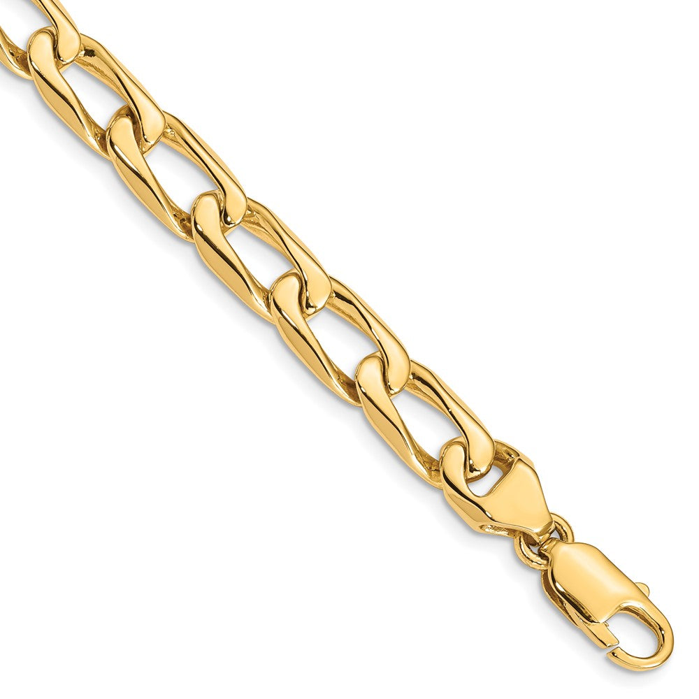 Hand Polished Fancy Open Link with Lobster Clasp Bracelet - WBC