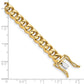 Hand Polished Fancy Traditional Link with Box Catch Clasp Bracelet - WBC