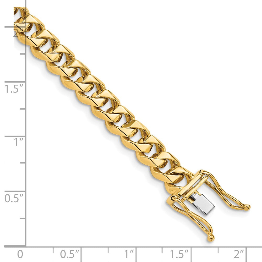 Hand Polished Fancy Traditional Link with Box Catch Clasp Bracelet - WBC