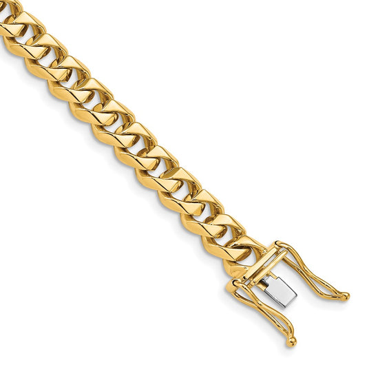 Hand Polished Fancy Traditional Link with Box Catch Clasp Bracelet - WBC