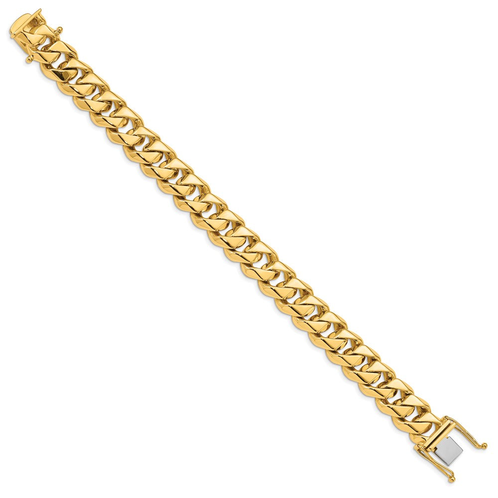 Hand Polished Fancy Traditional Link with Box Catch Clasp Bracelet - WBC