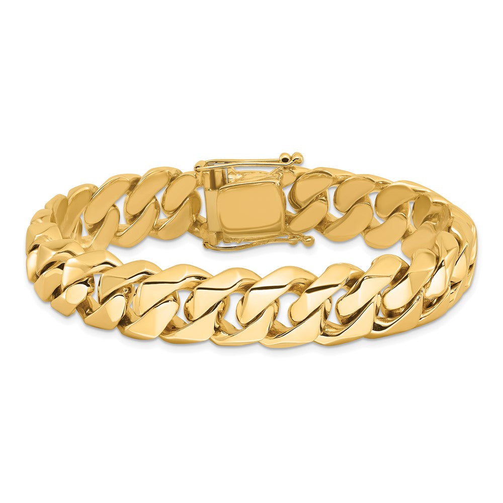 Hand Polished Fancy Traditional Link with Box Catch Clasp Bracelet - WBC