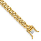 Hand Polished Rounded Curb Link with Box Catch Clasp Bracelet - WBC
